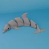 3D Printed Articulated Shark Killer Whale Ornament Realistic Flexible Marine Animal Figurine for Home Shelf Decor