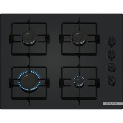 Gas-Kochfeld - BOSCH Serie 2 - 4 Kochzonen - 52 x 59 x 5,4 cm - POP6B6K30 - Schwarz