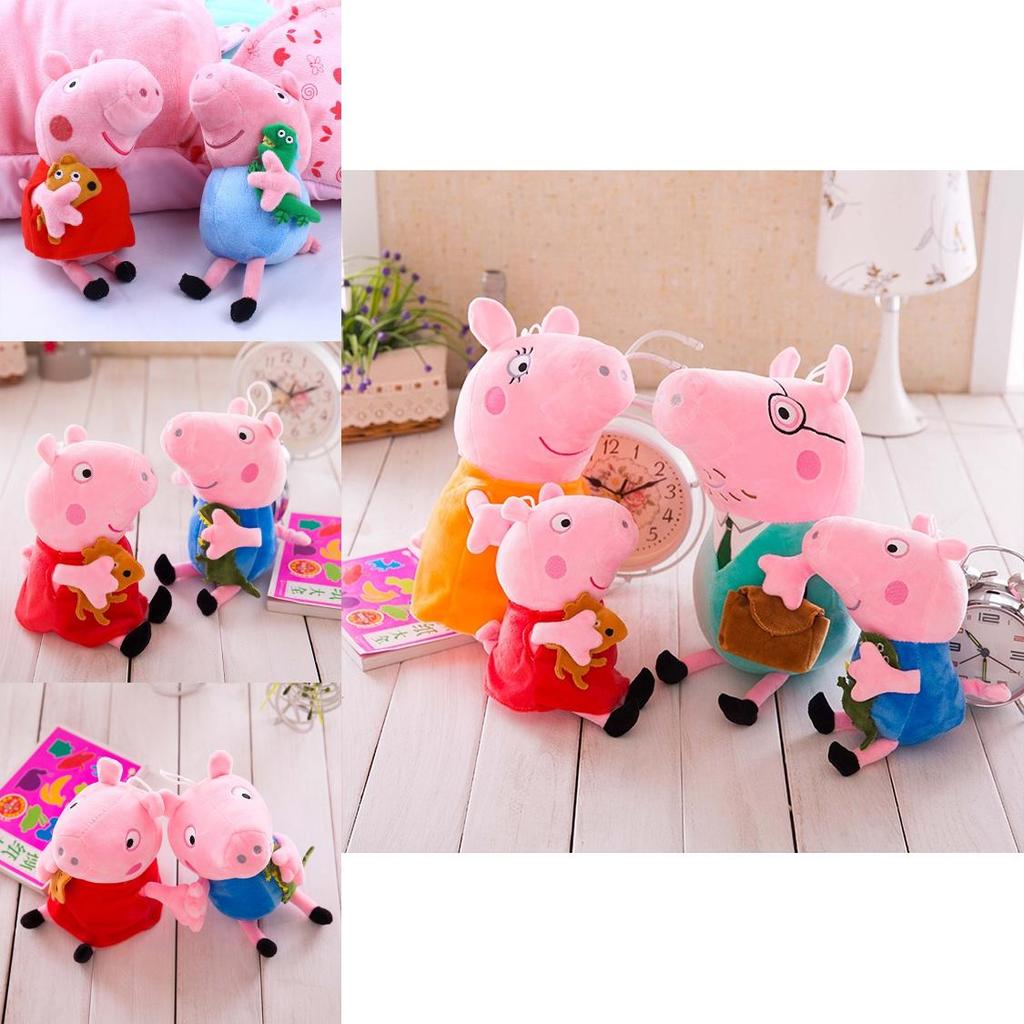 Peppa Pig Plush Toy Family Set With Pp Cotton Fill For Kids Birthdays And Sleep Time