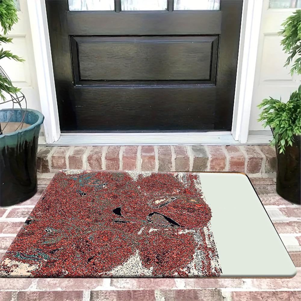 Marvel 1pc of Flannel Door Mat | Spider-Man Vs. Venom Design - Valentine'S Day Decorative Rug | 80X50Cm Rectangular Shape | Ma