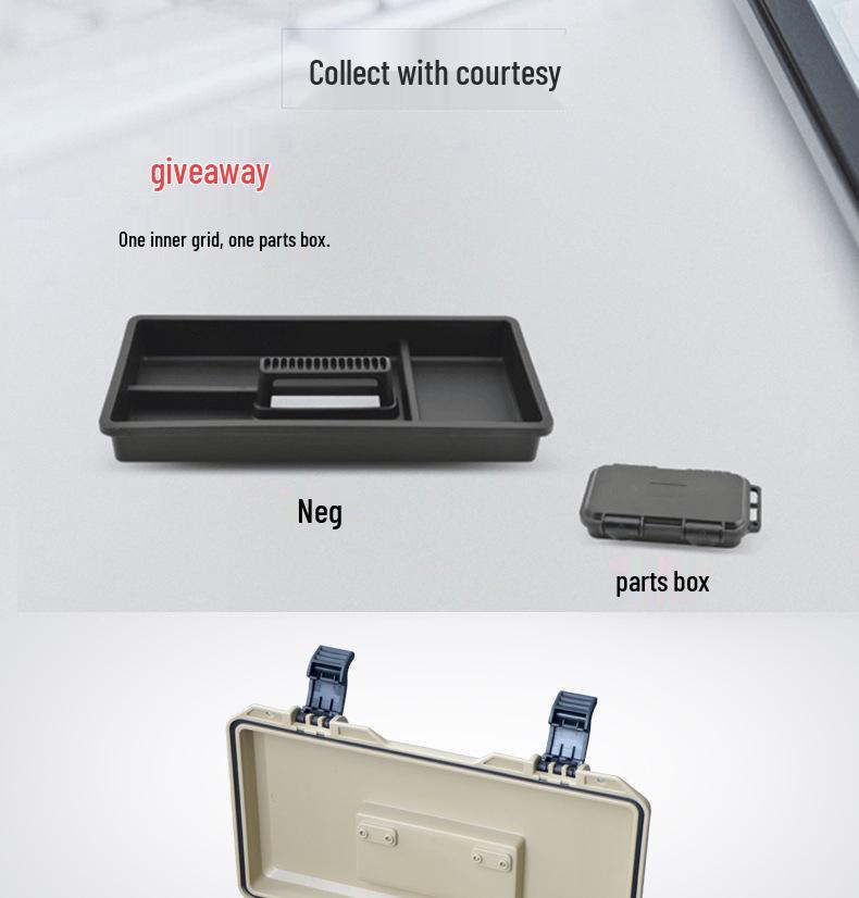 Multifunctional Large Industrial-Grade Toolbox for Home and Car
