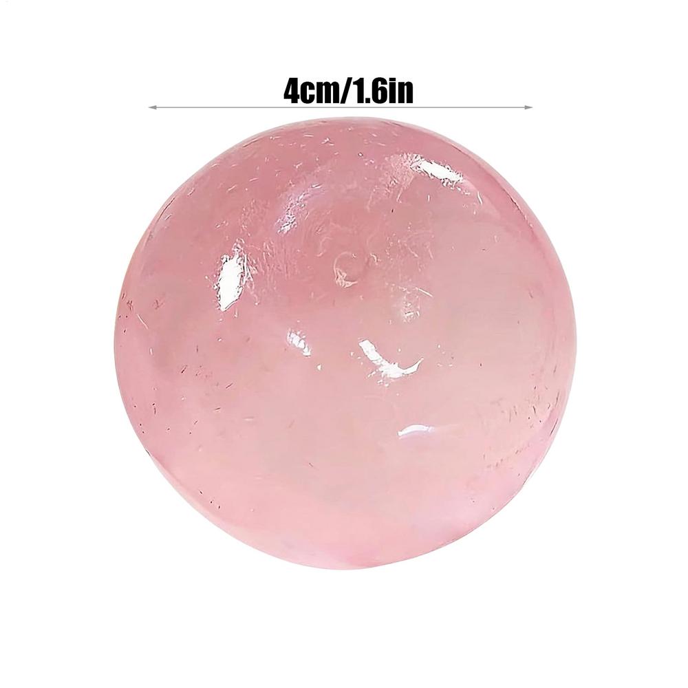 Juguetes Blandos de Maltosa Pelota Anti Estrés Juguete Fidget Anti Estrés Bola Transparente Simulada Blanda Juguetes de Apretar de Rebote Rápido