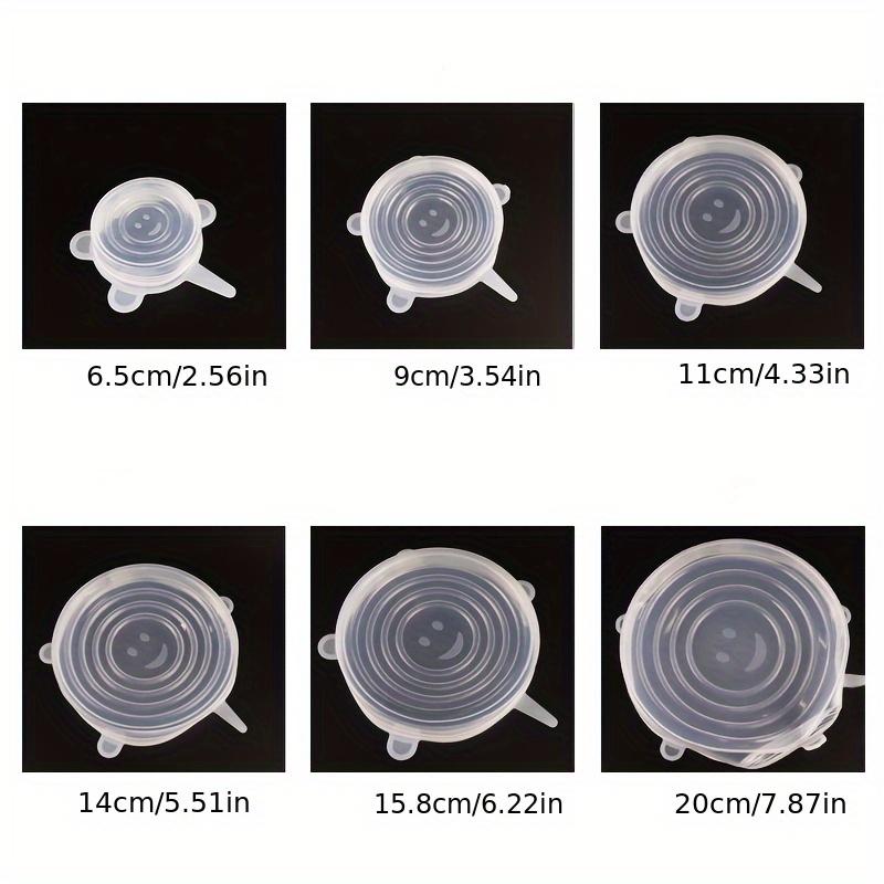 6PCS/SET  Silicone Elastic Cover, Reusable and Durable Food Storage Bowl Cover, Dishwasher and Refrigerator Safe Storage