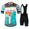 Gobikful Men's  Short Sleeve Sports Team Training Jersey Blue Color for 2026 Summer Breathable Cycling Suit Set