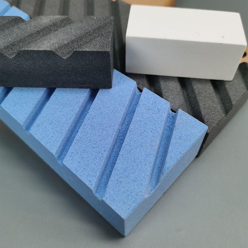 White Oilstone Sharpening Tool: Large & Small Striped Stones for Concave & Convex Blade Polishing