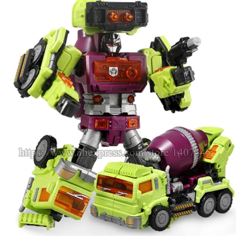 6 IN 1 Nuova Trasformazione NBK KO GT Devastator Modello d'Azione Giocattoli Camion di Ingegneria Combinatore Bulldozer Escavatore Frullatore Giocattolo per Bambini