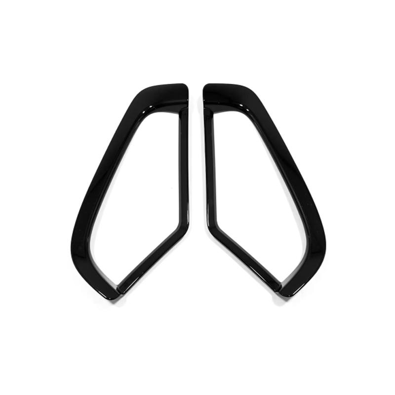 For Toyota RAV4 RAV 4 XA50  2024 ABS black Front Bumper Front Fog Lights frame fog Lamp Decoration Cover sticker accessories