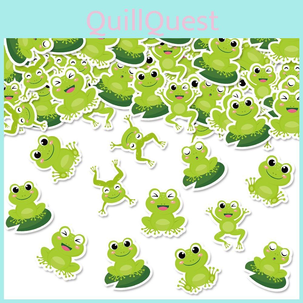 Frog Confetti Themed Children Birthday Celebrate Decoration Throwing Props