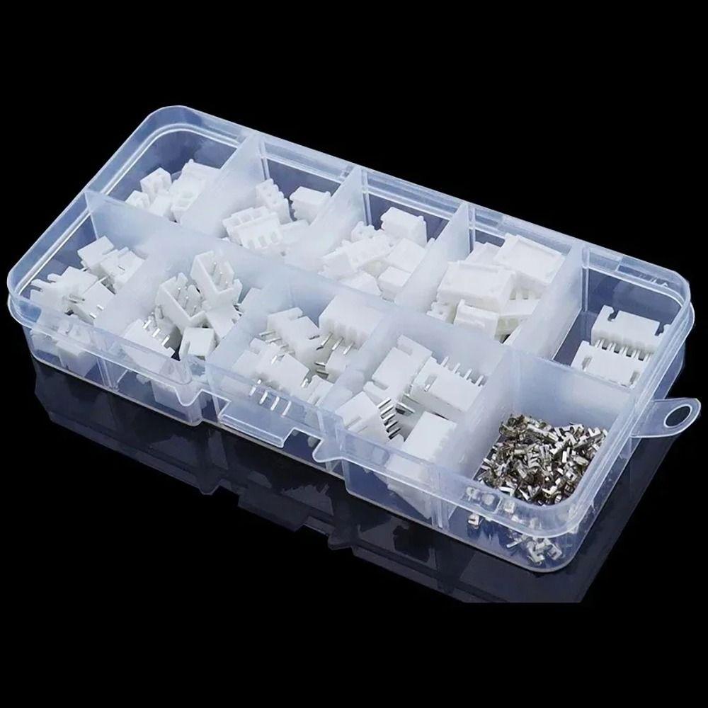 230Pcs Male And Female Pin Connector 2p 3p 4p 5pin Terminal Connector Kit 2.54mm Pitch Terminal