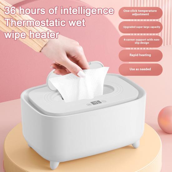 Large Capacity Baby Wipe Warmer 16 Adjustable Heating Modes Portable Home Travel Fast Heating Diaper Wet Wipe Dispenser Heater