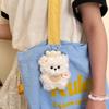 Cute Stuffed Cat Pendant Stress Relief Cartoon Animal Backpack Pendant Soft Feel Black White Kitten Plushie Toy Backpack Decor