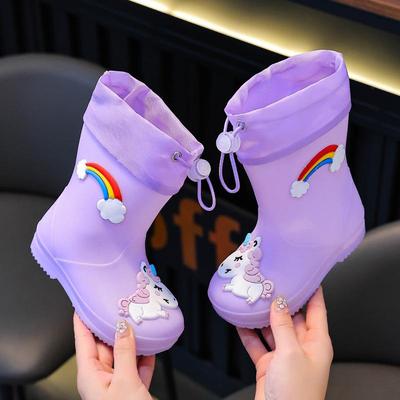 Αδιάβροχες Μπότες Βροχής για Παιδιά, Ελαφριές & Αντιολισθητικές για Αγόρια & Κορίτσια, Ηλικίες 2-8