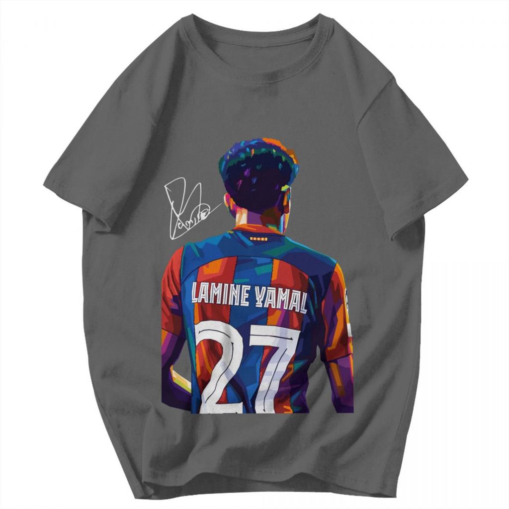 Men T Shirt Lamine Yamal Awesome Summer Y2K Graphic Crewneck Unisex Clothing T Shirts