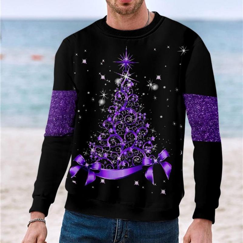 Spring And Autumn Jesus Christmas T Shirt Kids Boy Print Streetwear Men's Outdoor Pullover Long Sleeve Top Clothes