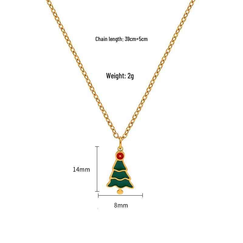 Colar de Natal Casal de Rena 25º Aniversário: Design Atemporal em Aço Titânio, Edição 2025