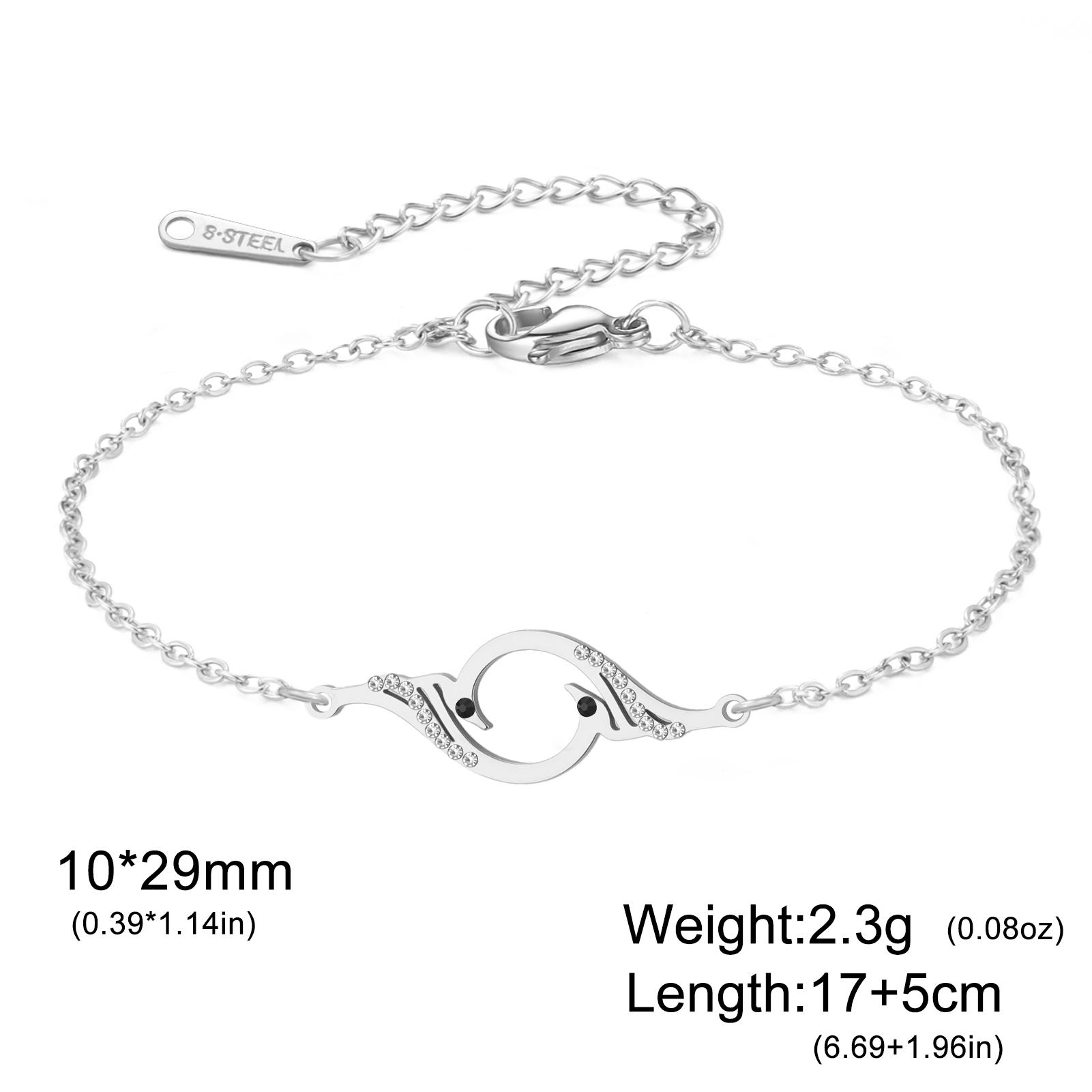 Rise From the Ashes Phoenix Bracelet Stainless Steel Fire Bird Charm Adjustable Slider Braided Rope String Bracelet