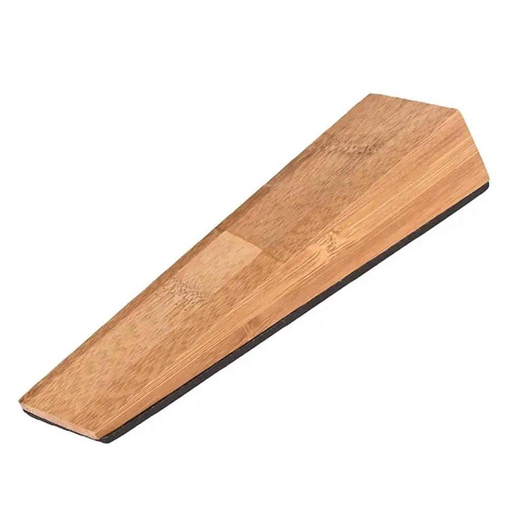 Wood Wooden Door Stopper Wear-Resistant Slip-Resistant Anti-collision Stopper No punching Wall Floor Furniture Protection