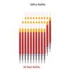 Retractable Gel Pens Refills Set Kawaii Stationery Writing Pen Black/Red/Blue Ink 0.5 Mm Ballpoint Pen Office School Supplies