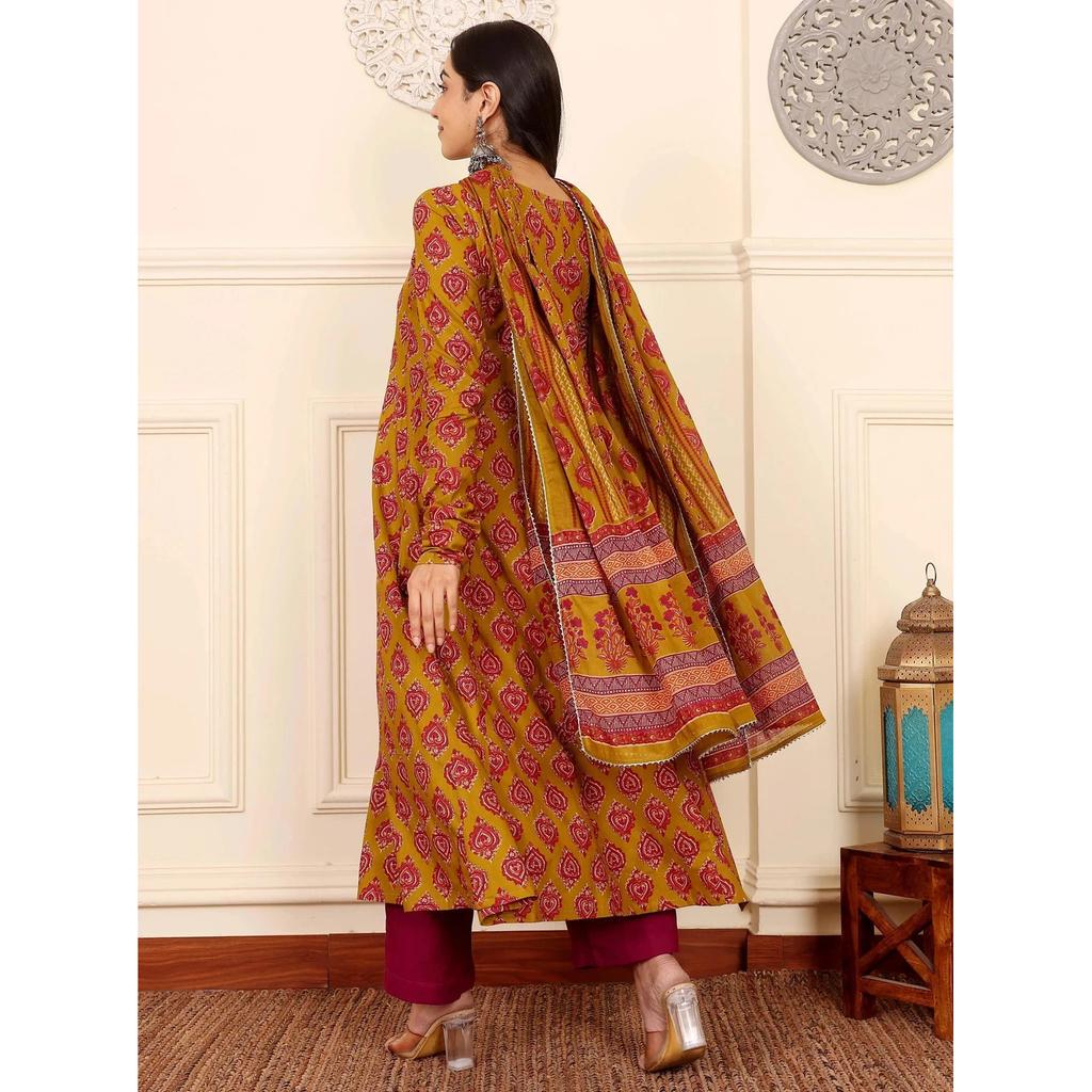 Designer Bollywood Anarkali Kurti Pant Dupatta Set Pakistani Ethnic Kurta Set