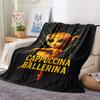 1PC Ballerina Patterned Flannel Blanket Suitable For All Seasons for Home Decor Warmth and Comfort Gifts Holiday Present