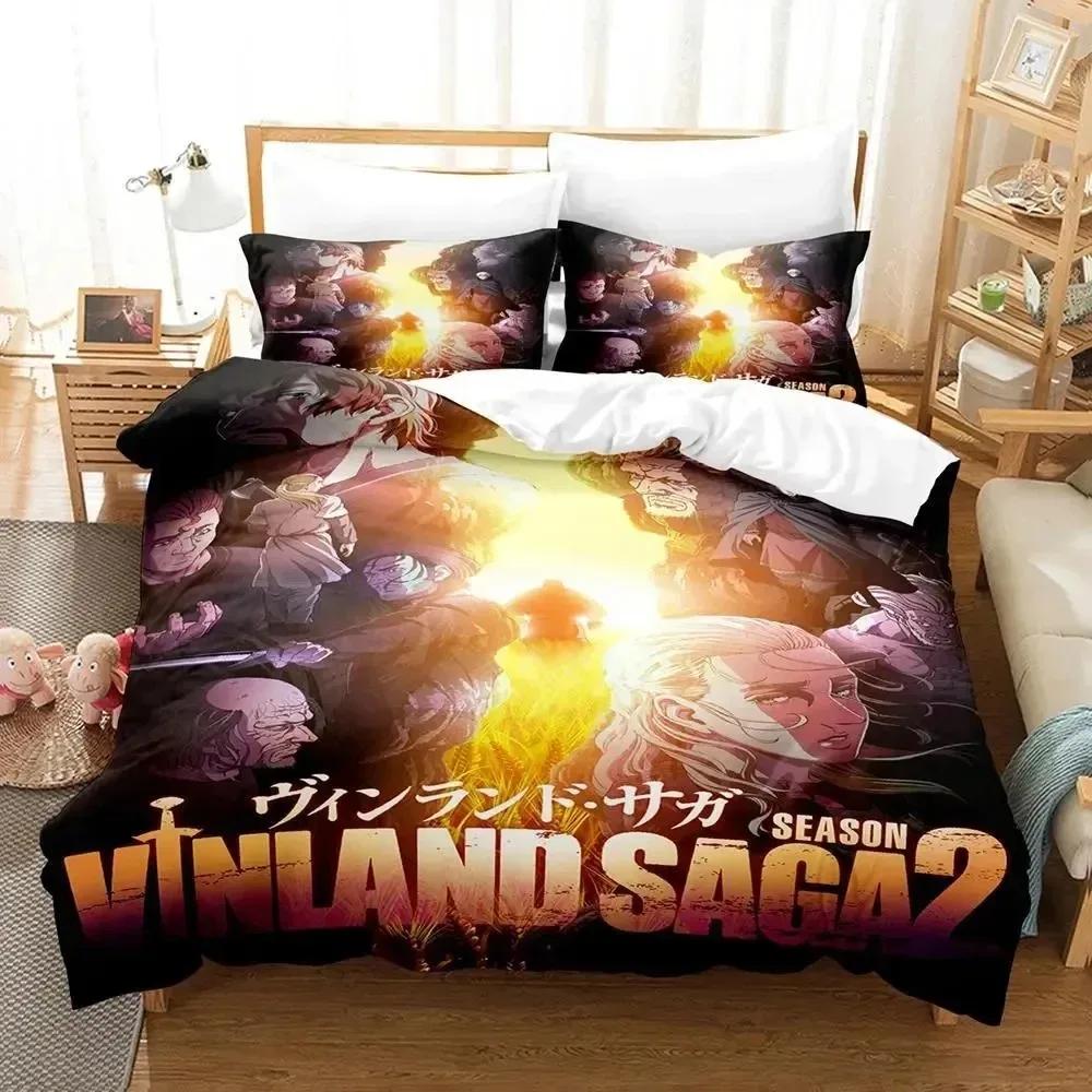 Comforter Anime Vinland Saga Bedding Set Bed Set Comforter King Queen Size Boys Adult Bedding Set