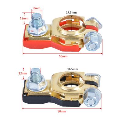 2 PCS Auto Battery Terminal Clamp Connectors High Quality Storage Battery Parts Battery Top Post Cable Terminal Clamp Set
