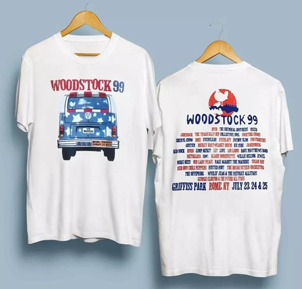 

Винтажная футболка Woodstock 99, футболка к 30-летию Woodstock, фильм Woodstock 99 3XL