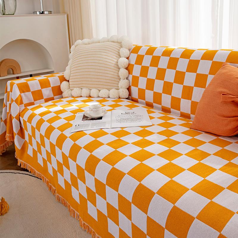 Новый чехол для дивана в шахматном порядке — фото 8