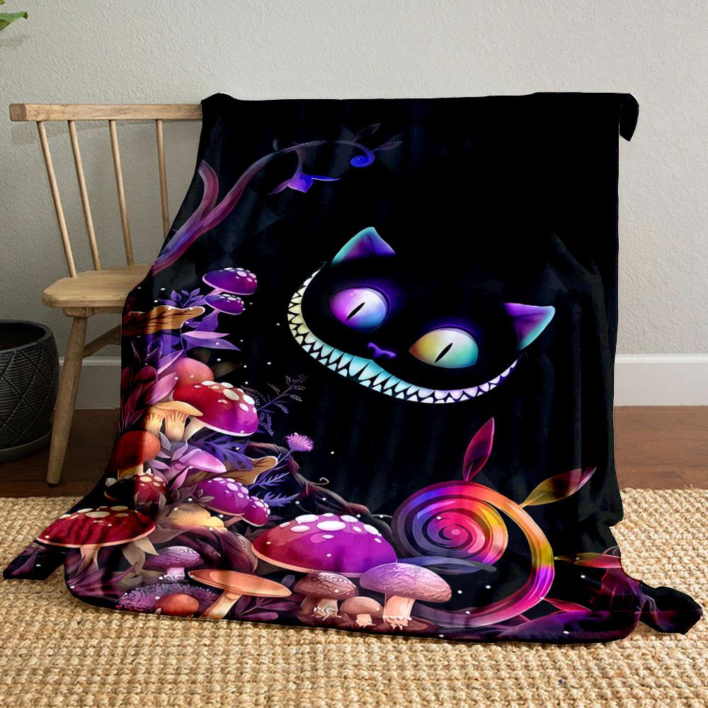 

Cheshire Cat Mushroom Blanket bedroom Blanket for Livingroom Couch lunch break Soft throw for Friend s festival Gift 80cm x 120cm