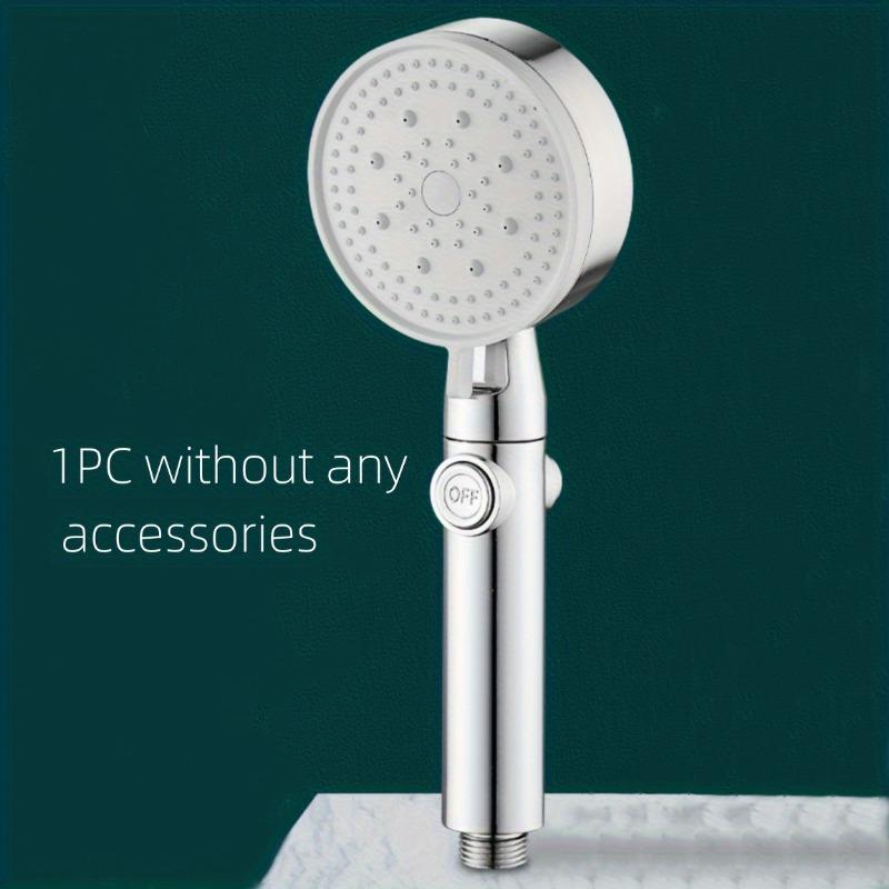 1 High-pressure Multifunctional Handheld Nozzle 5 Modes, 360 ° Adjustable Detachable Hydraulic Jet Shower Head and Pause Switch!