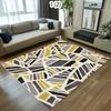Spiral Geometric Striped Pattern Area Rug Trendy Personality Style Non-Slip Floor Carpet for Living Rooms Trendy Spaces