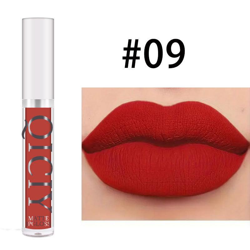 QICI Velvet Matte Lip Glaze Set - Non-Stick, New Makeup Essential