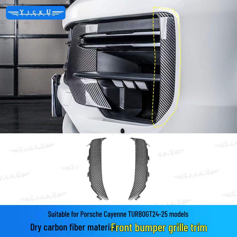 

2024 Porsche Cayenne Turbo GT Dry Carbon Fiber Front Lip & Splitter