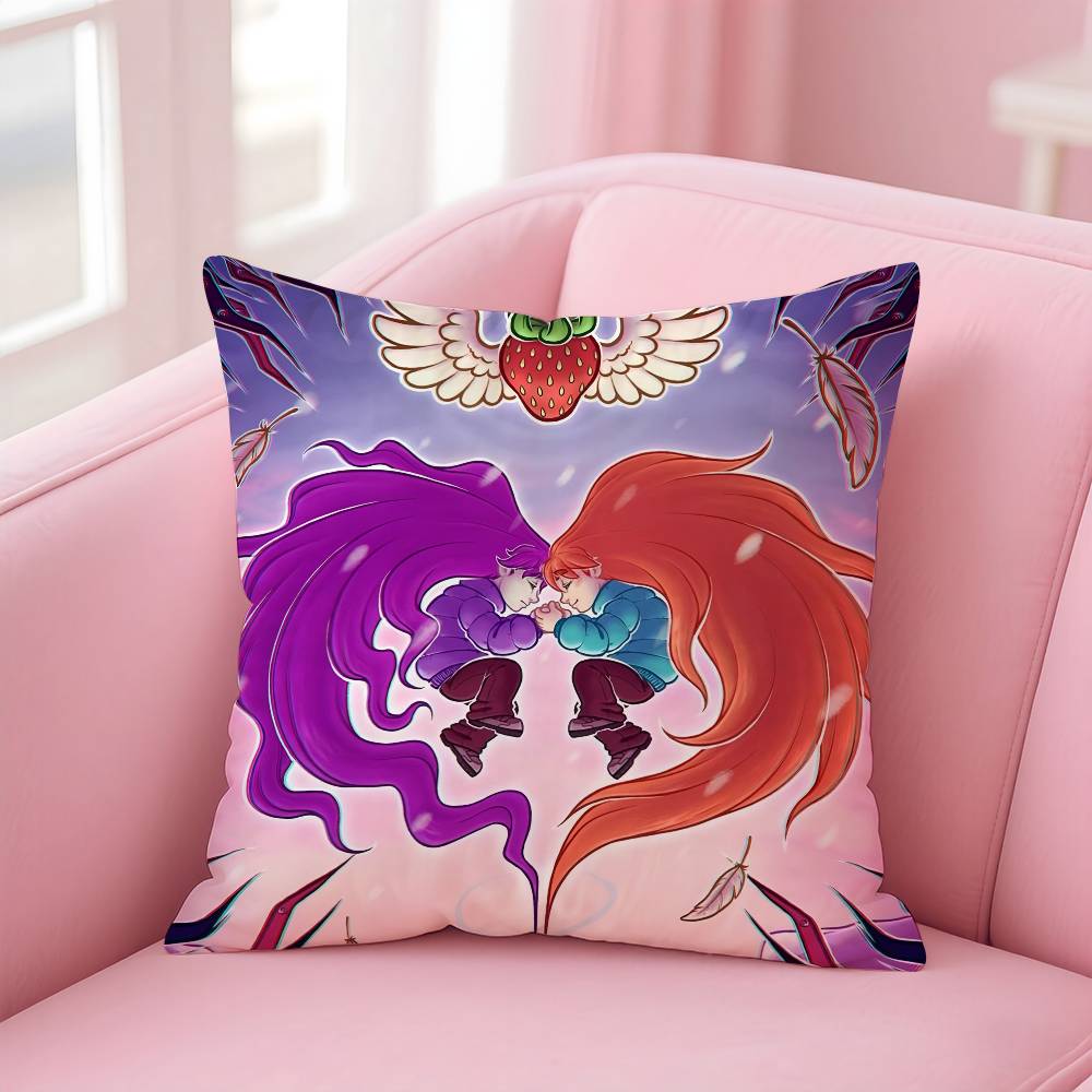 C-Celeste Game Funny Pillow Case Pattern Printing Pillowcase Living Room Sofa Cushion Cover Bedroom Room Decor