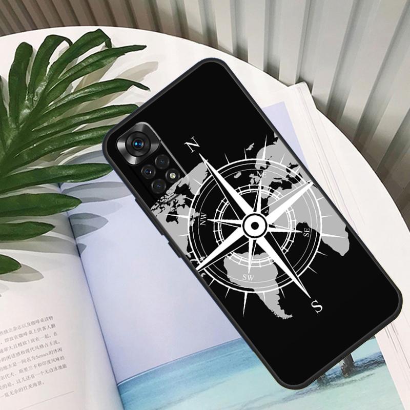 Compass Funda For Xiaomi Redmi Note 14 13 10 11 12 15 Pro Plus Case For Redmi 15C 14C 10C 12C 13C 15