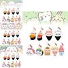 Soft Plush Bear Sushi Keychain Set Lovable Japanese Anime Characters For Gifts