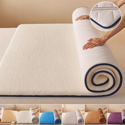 1 Stück Dicke Warme Matratzenauflage mit gesteppter Hülle & Füllung - Winterfertig, für Einzel-/Doppelbetten, passt auf Boxspring-/Spannbetten