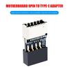 USB 2.0 Motherboard Adapter 9 Pin Connector Chassis Motherboard Type-C Socket High Speed Converter Male To Female Plug Accessory