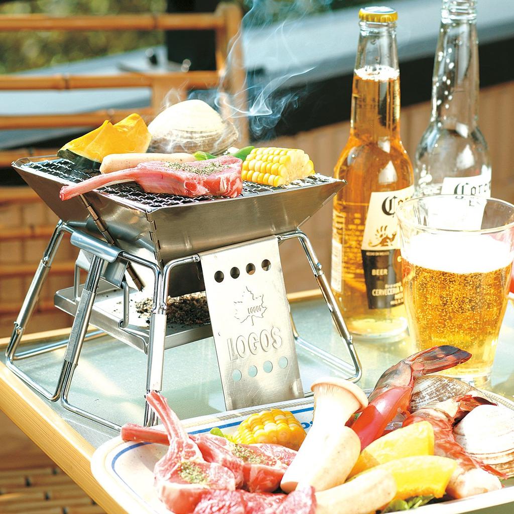 LOGOS Pyramidengrill, Edelstahlgrill (Für 1-2 Personen), 81063112