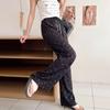 New Cotton and Silk Wide-leg Pants, Artificial Cotton Pajama Pants, Walking Pants, Loose and Casual, Can Be Worn Outside, Large Size Women's Thin 