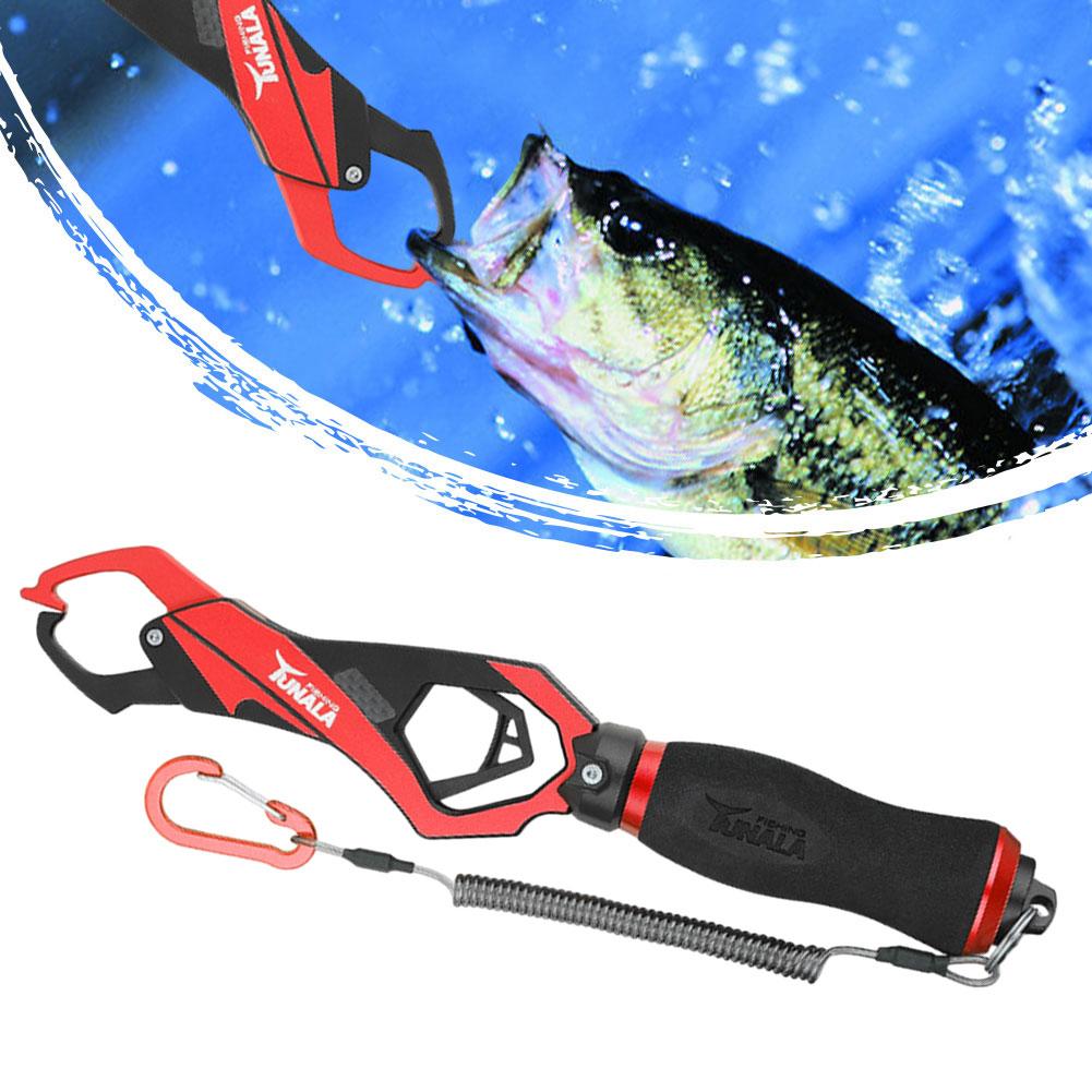 Clește Multifuncțional pentru Pește, Prindere pentru Buza Peștelui, Aluminiu, Clește de Pescuit, Operare cu O Mână, Anti-Alunecare pentru Iubitorii de Pescuit