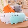 Kawaii Cat Plush Pillow Kitten Cushion Soft Colorful Stuffed Toys Gray Pink White Plush Doll Houseware Gifts for Girlfriend