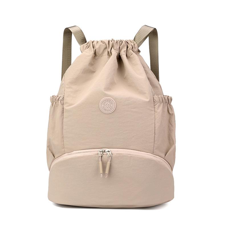 Schoolbag Korean backpack women's 1011 new lightweight casual fashion drawstring nylon backpack student travel mountaineering bag tide