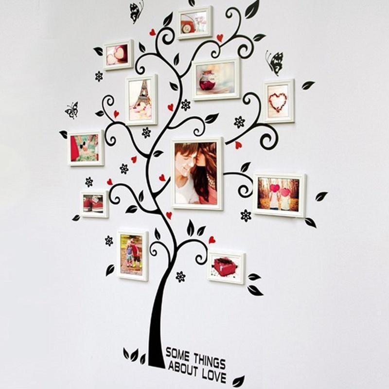 Beautiful Frame Tree Wall Stickers Exquisite Vinyl Decor For Enchanting Home Atmosphere