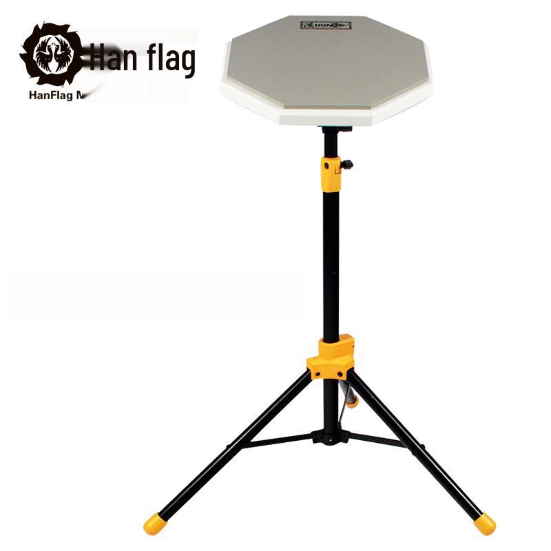 Hanqi Drum Practice Set: Matte Stand, Drum Pad, and Metronome for Bass Drum Training.