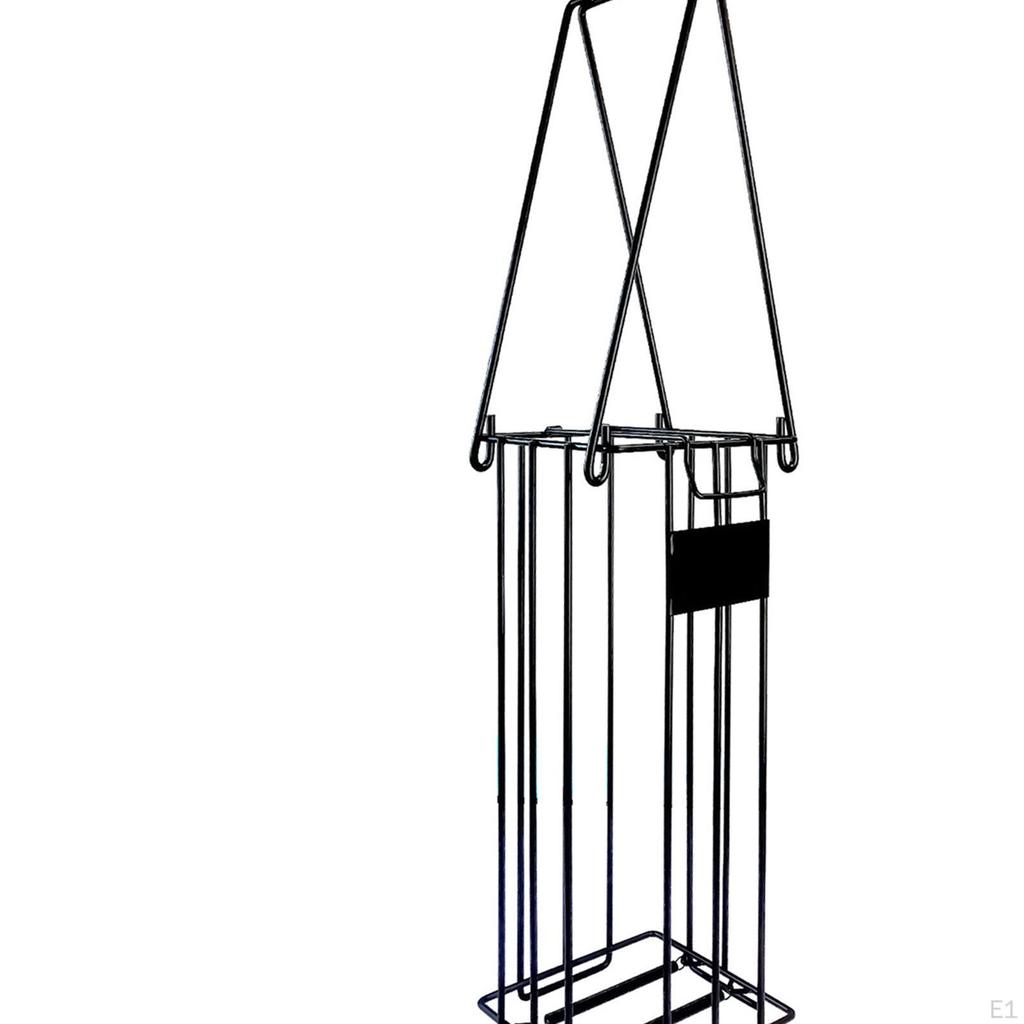 Pickleball Ball Retriever Tennis Picker Grabber Basket Gatherer with Handle for Outdoor Sports