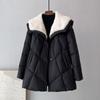 Down Jacket Women Winter Parkas Fashion Warm Mid-Length Coat Female Casual Loose Overcoat