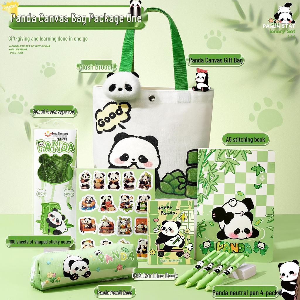 Panda Schrijfwaren Geschenkdoos: Set Leerbenodigdheden voor Studenten voor Verjaardagen, Afstudeerfeesten & Souvenirs