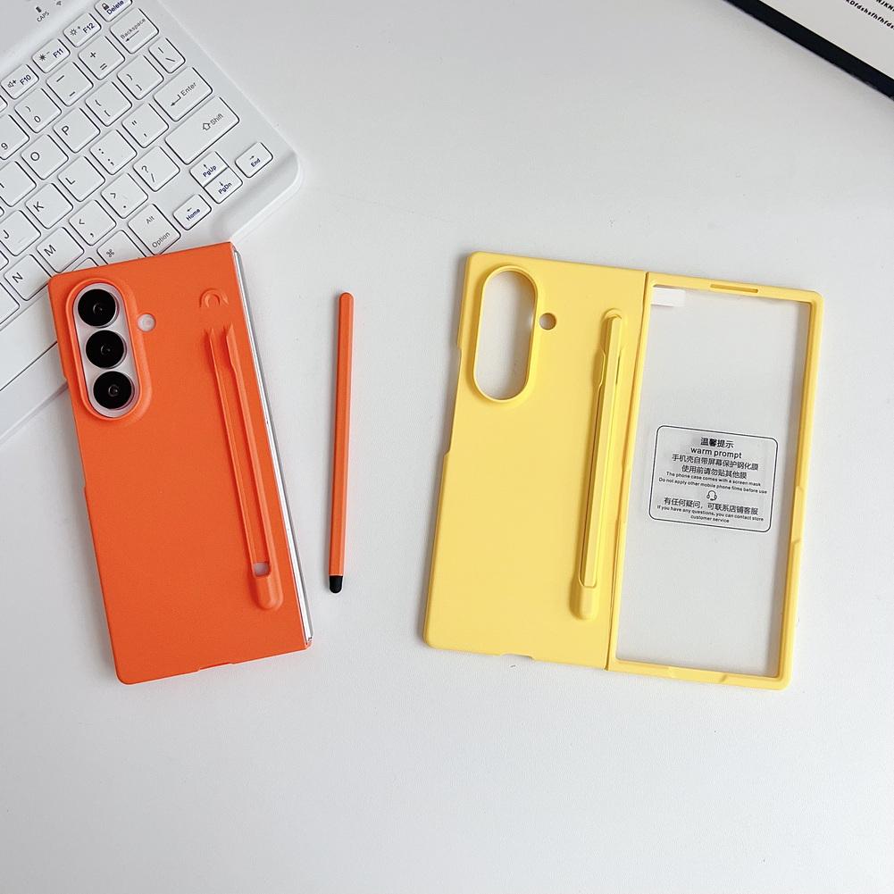 Custodia per Telefono Multicolore Portapenne Caramella e Protezione Vetro Penna Per Samsung Z Fold 7 fold7 Galaxy Fold 6 5 4 Protezione Lente Copertura