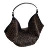 Niche Fashion Leopard Print Design Handbag Women'S Retro Versatile Shoulder Underarm Bag Large Capacity Tote Bag Tide